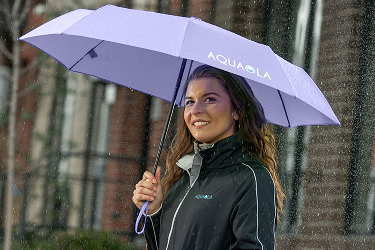 printed umbrella suit